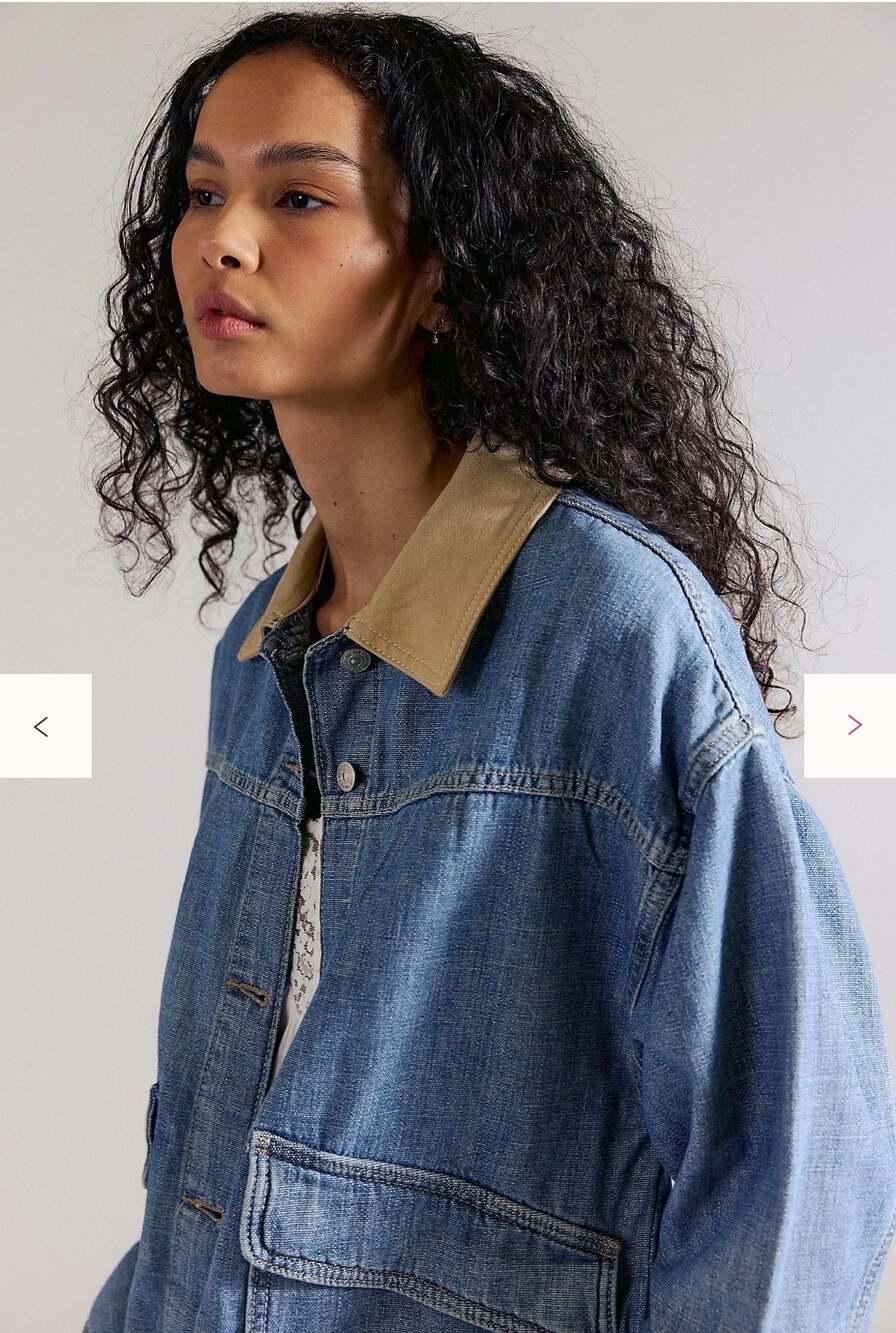 We The Free Lemon Oversized Denim Jacket - Picture 4 of 4